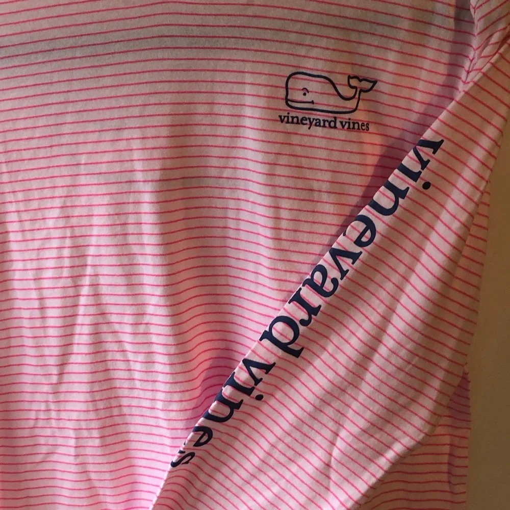 Vineyard Vines Girls' Windward Stripe Vintage Whale Long-Sleeve Hoodie Tee - Picture 4 of 9